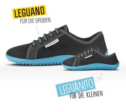 Leguanito aktiv antraciet met blauwe zool